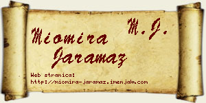 Miomira Jaramaz vizit kartica